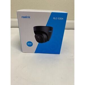 New‎ Black Reolink 5MP Dome Surveillance Security IP Camera Audio RLC-520A Home